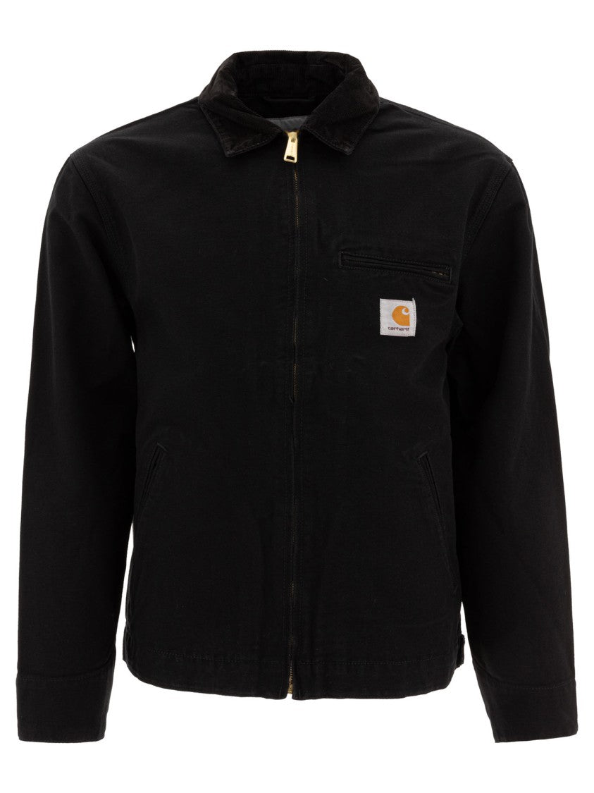 Carhartt Wip Unlined Black Dearborn Canvas Overshirt Jacket