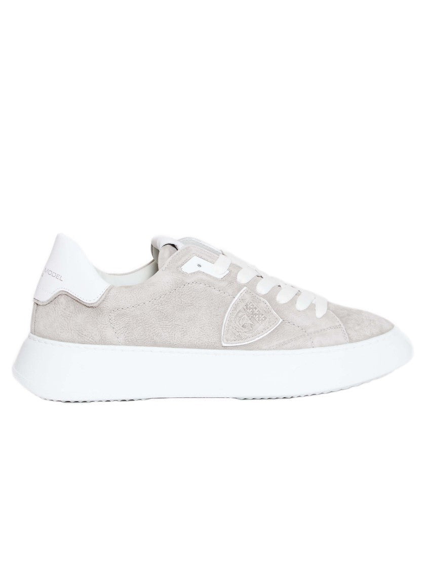 Philippe Model Gray Suede Sneakers