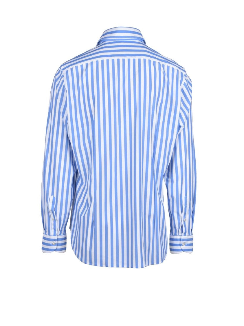 Lavorazione Sartoriale* Multicolor Striped Stretch Shirt