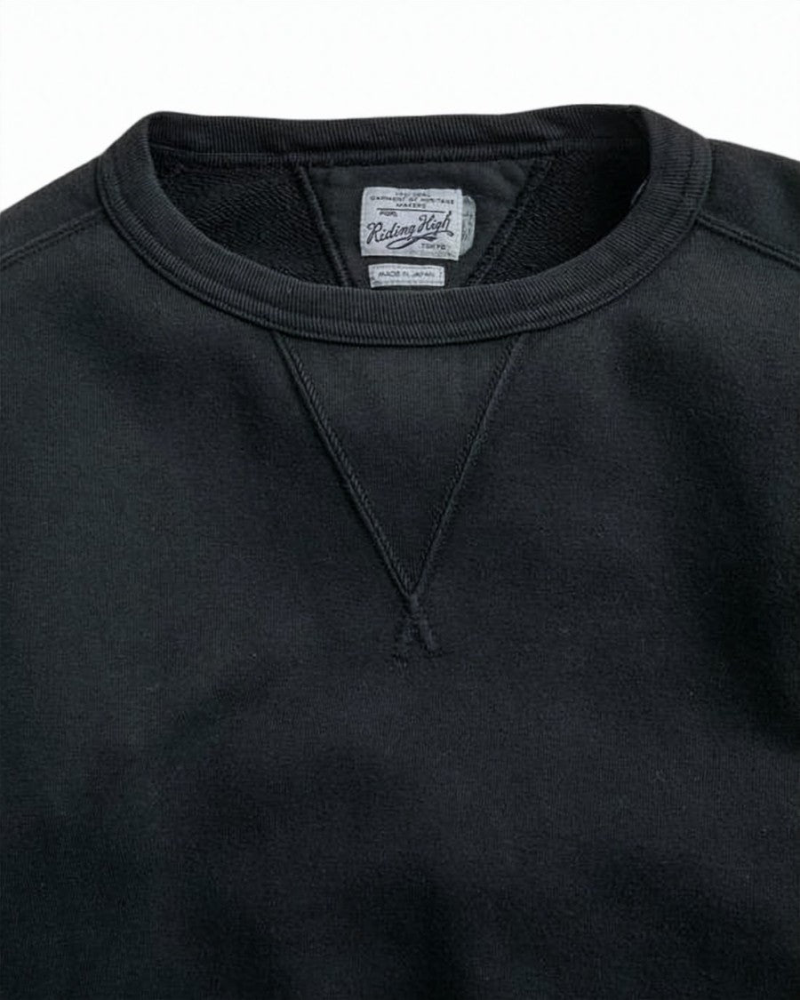 Riding High V-Neck Stitch Detail Long-Sleeve Sweatshirt