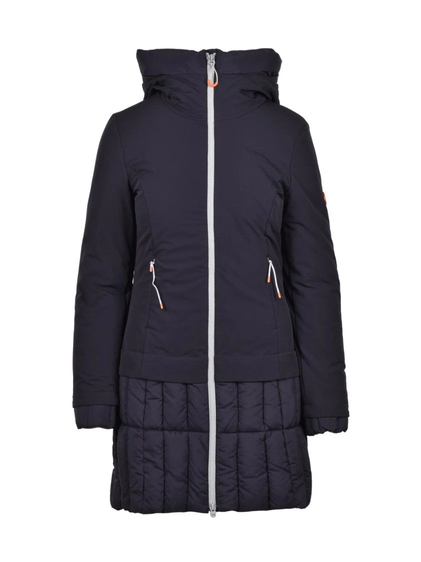Dekker Black Padded Polyamide-Blend Coat