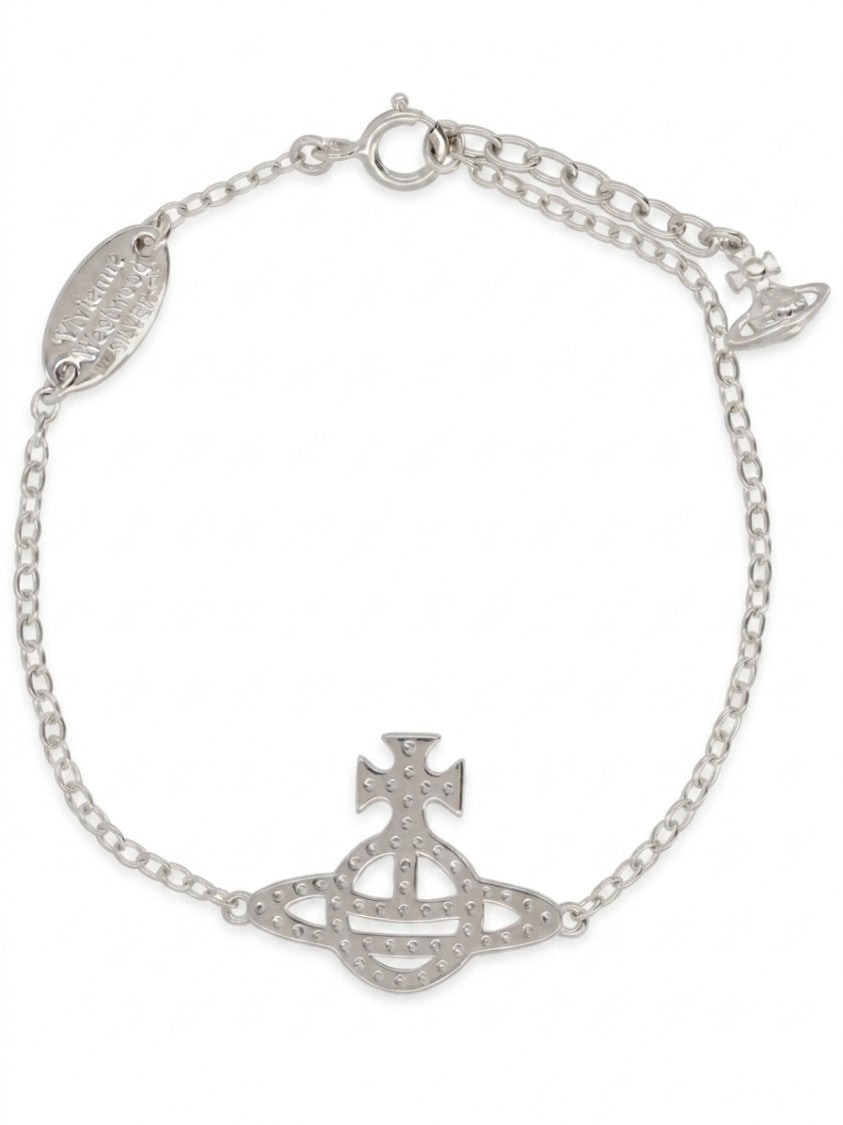 Vivienne Westwood Calliope Orb Silver Chain Bracelet