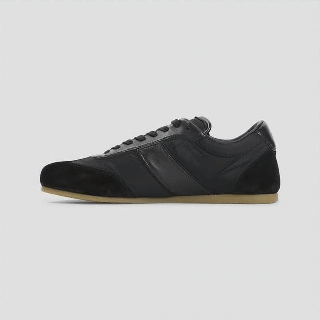 Lemaire Low-Profile Black Sneakers With Smooth