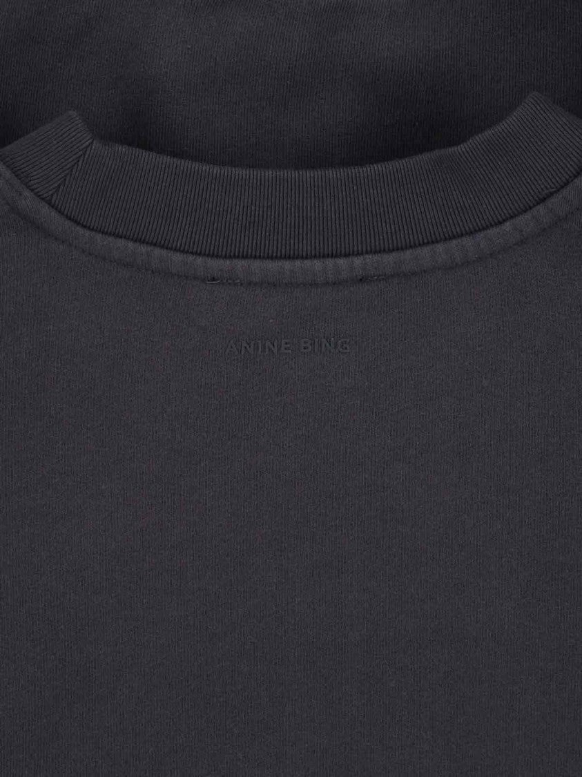 Anine Bing Crewneck Sweatshirt "Miles" Black