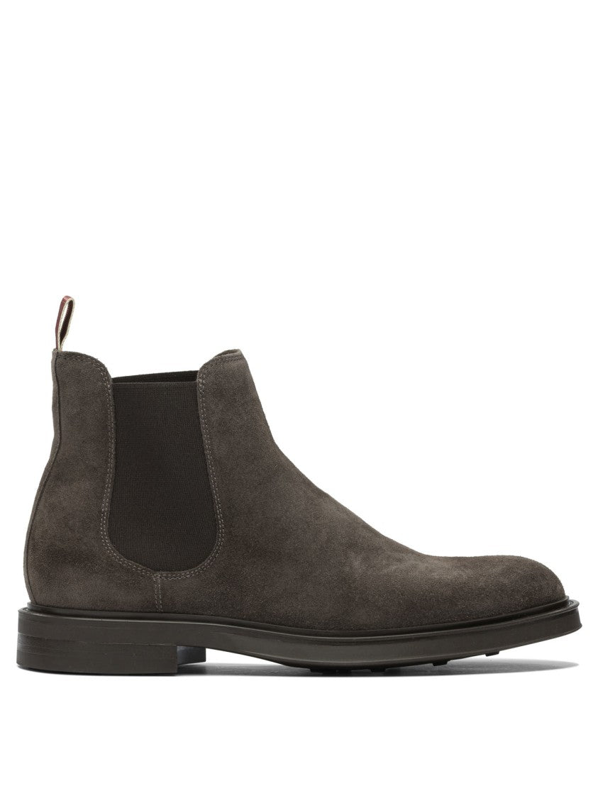 Sturlini Suede Ankle Boots With Leather Accents