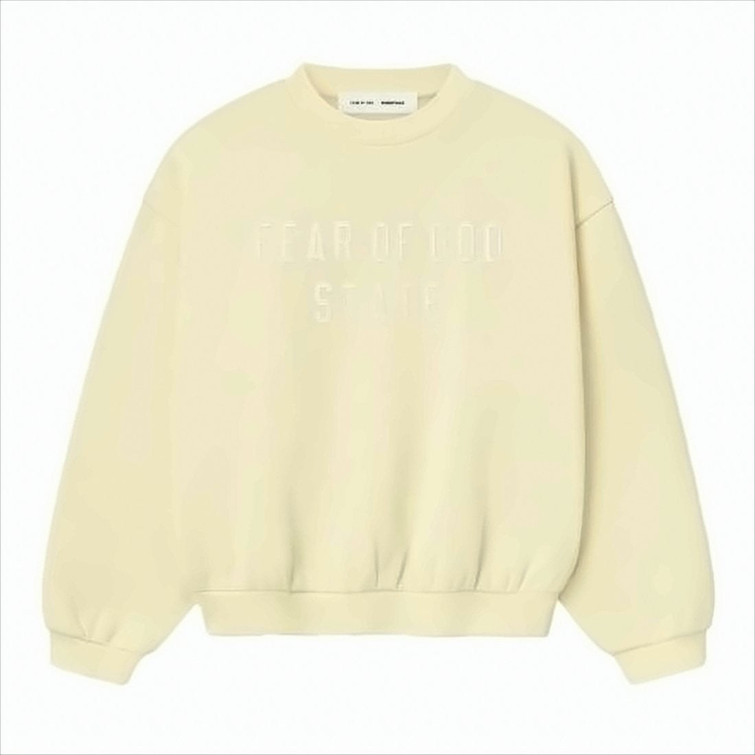 Fear Of God Relaxed Fit Fleece Hoodie With Embossed Detailing