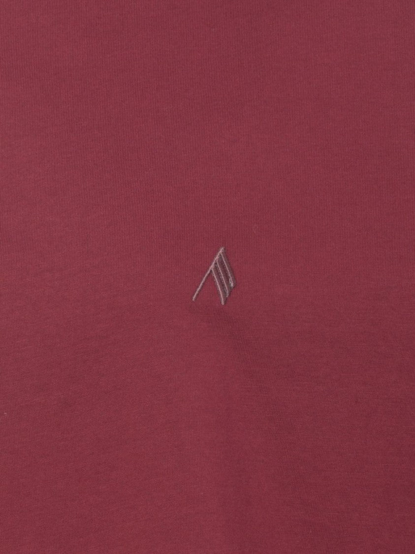 The Attico Oversized Cotton Jersey T-Shirt With Shaped Slit