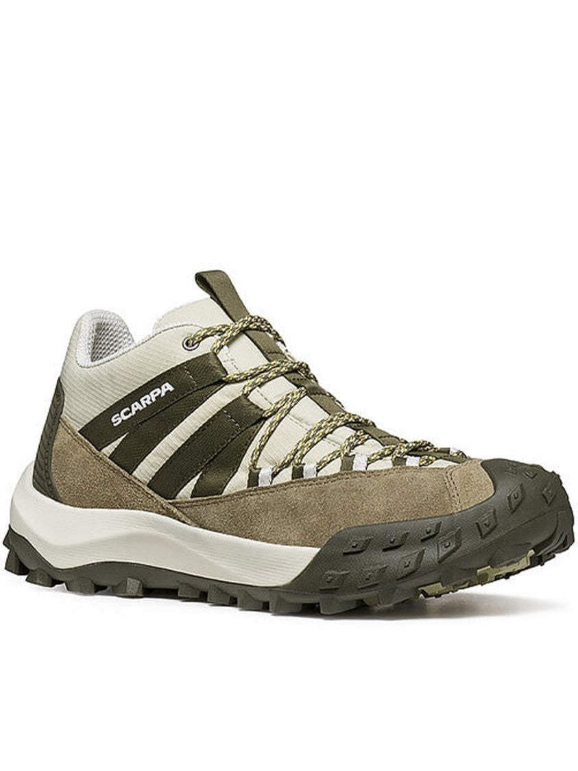 Scarpa Olive Rove Suede Versatile Sport Sneakers