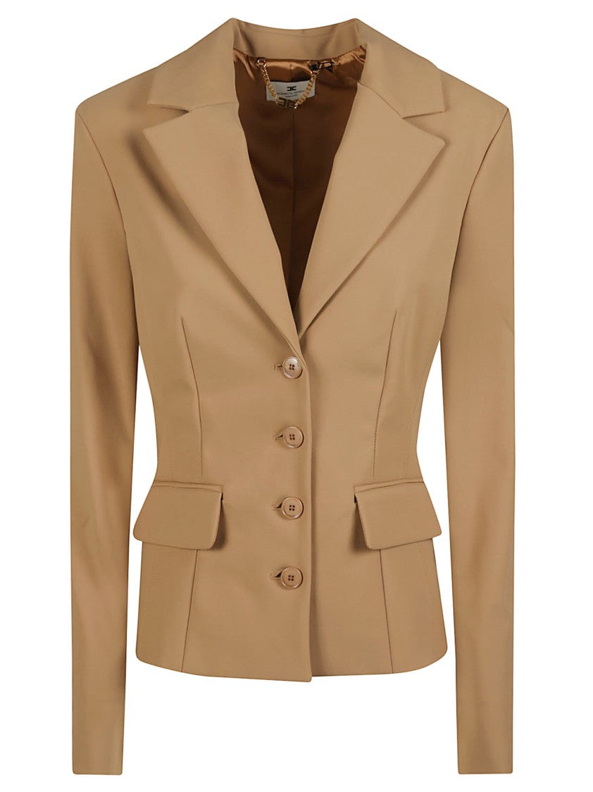 Elisabetta Franchi Long Sleeve Tailored Notched Lapel Jacket