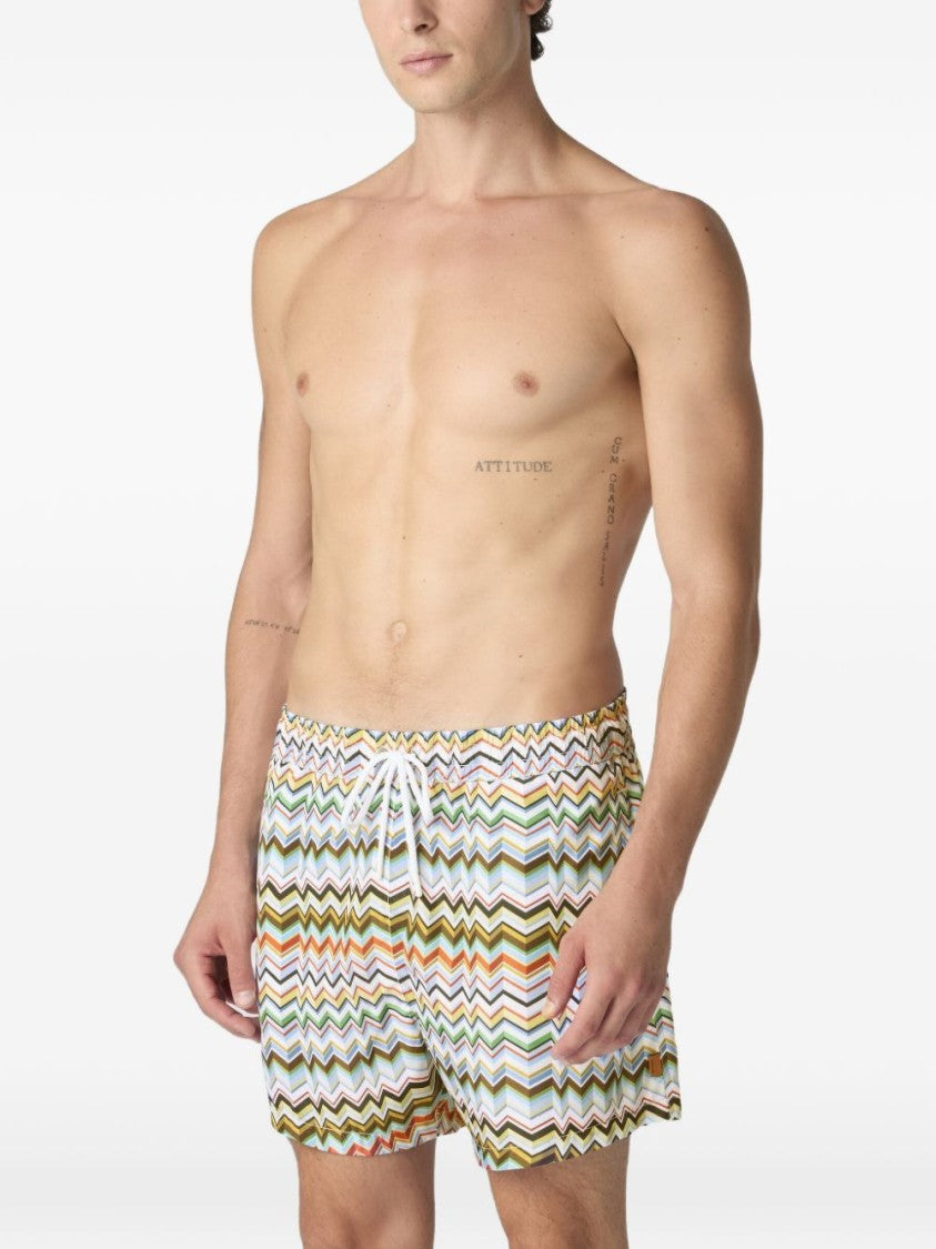 Missoni Zigzag Print Stretch Swimwear