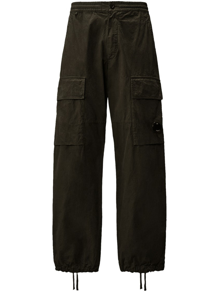C.P. Company Relaxed Fit Grey Cargo Pants With Flap Pockets
