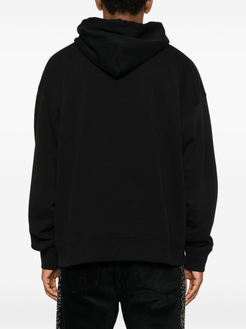 Off-White Nero E Bianco Off-White Sweatshirt With Hood