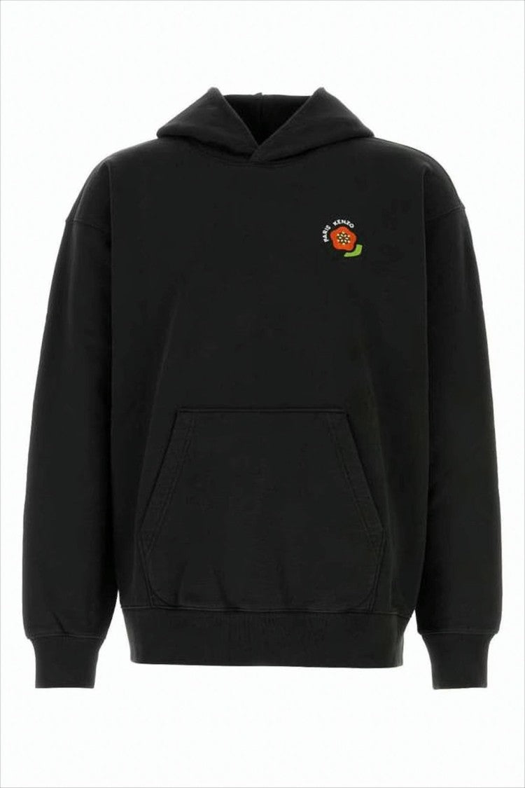 Kenzo Embroidered Graphic Hoodie With Bold Floral Motif