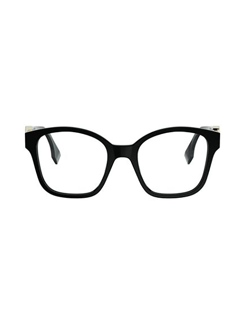 Fendi Black Fe50135i Rectangular Metallic Frames
