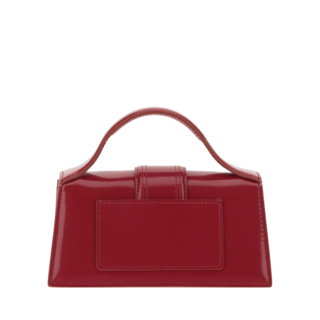 Jacquemus Compact Structured Red Leather Le Bambino Bag