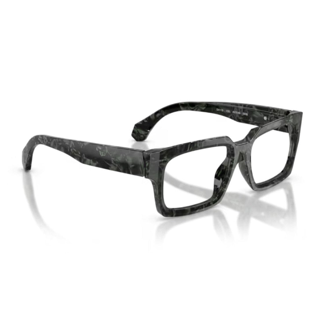 Alain Mikli Green A03548 Acetate Mother-Of-Pearl Rectangular Sunglasses