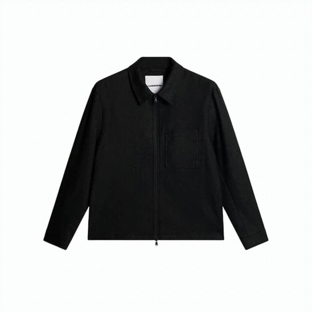 J Lindeberg Black Jacket With Classic Collar