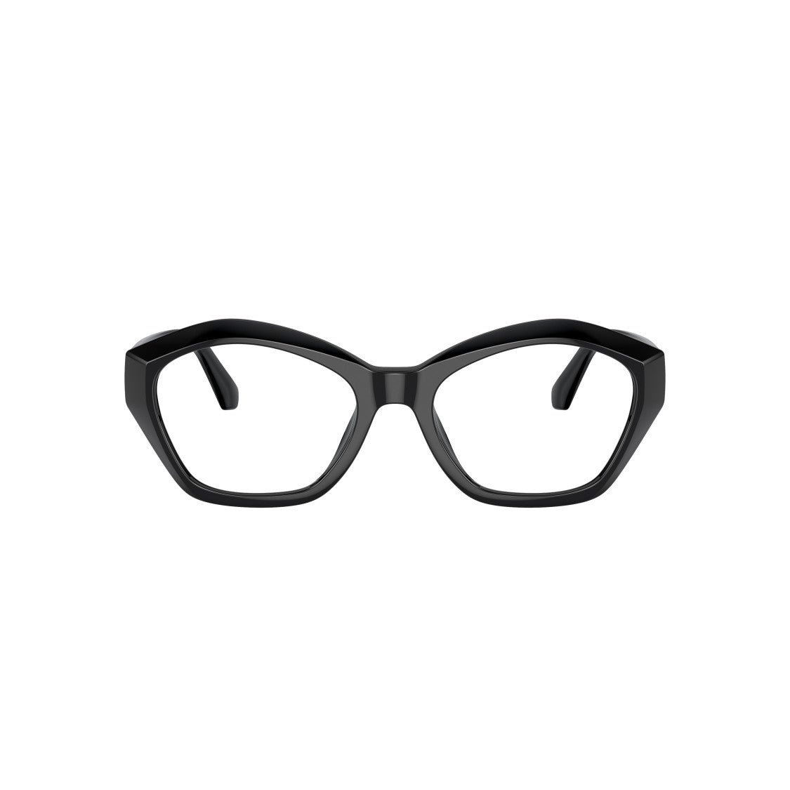 Michael Kors 0Mk4116u Geometric Black Eyeglasses With Gold Accents