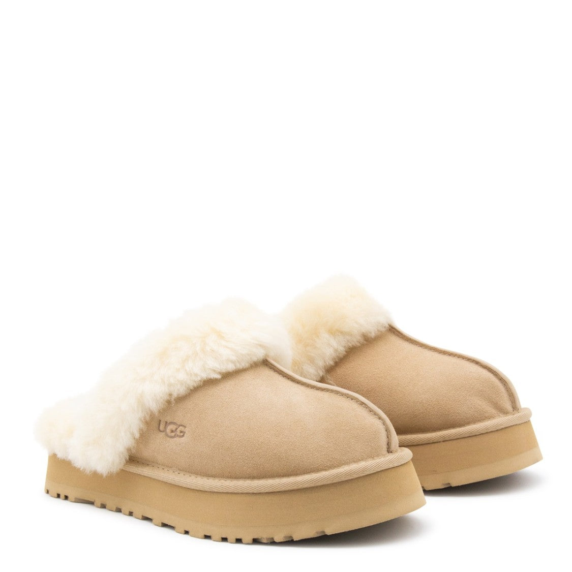 Ugg Sand Leather Open-Back Flats