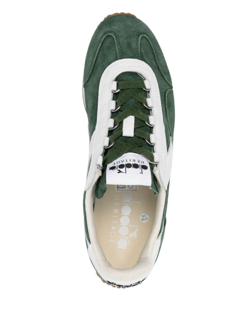 Diadora Fern Green Suede Sneakers