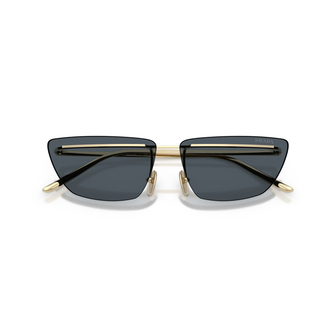Prada 0Pr C52s Angular Metal Frame Sunglasses
