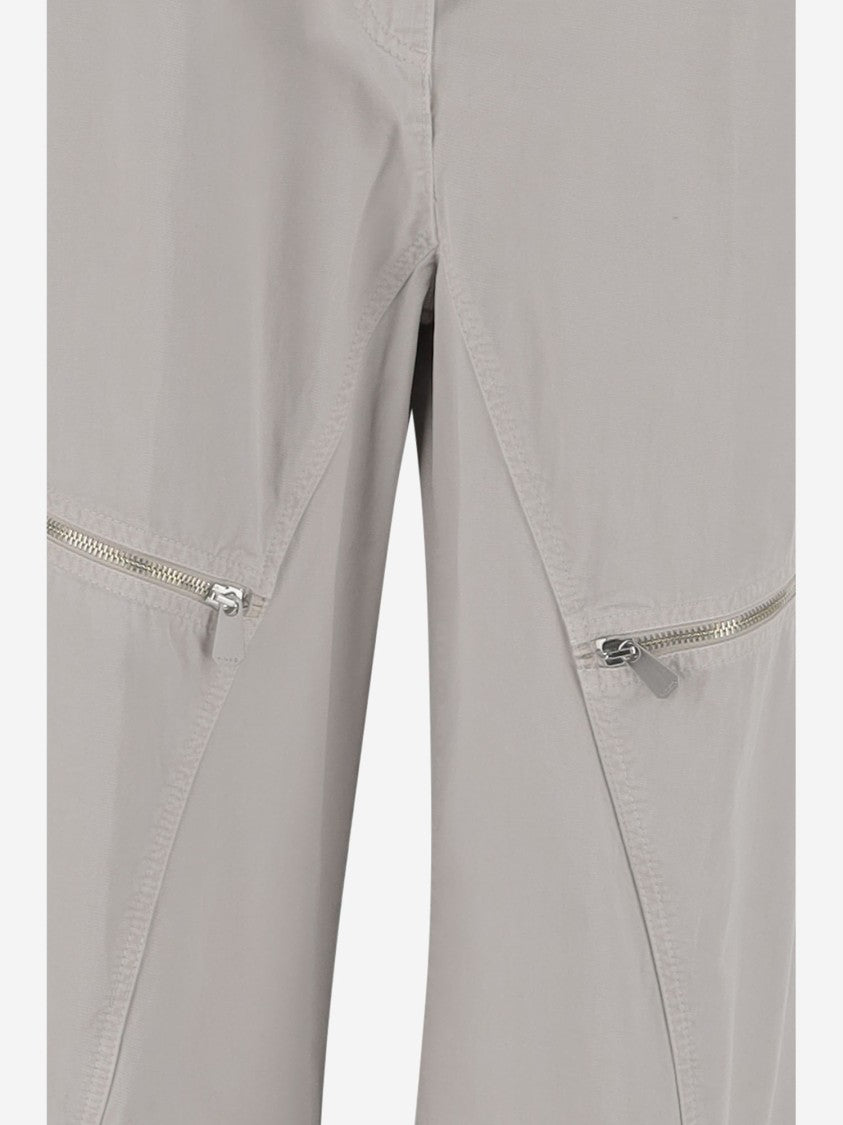 Pinko Gray Cotton Pants