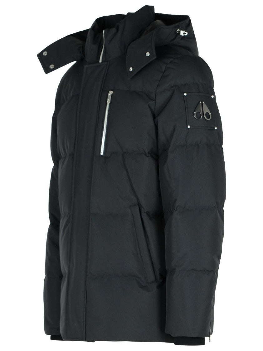 Moose Knuckles Cloud 3Q' Black Nylon Down Jacket