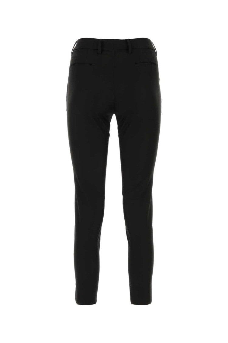Pt Torino Black Stretch Viscose Pant