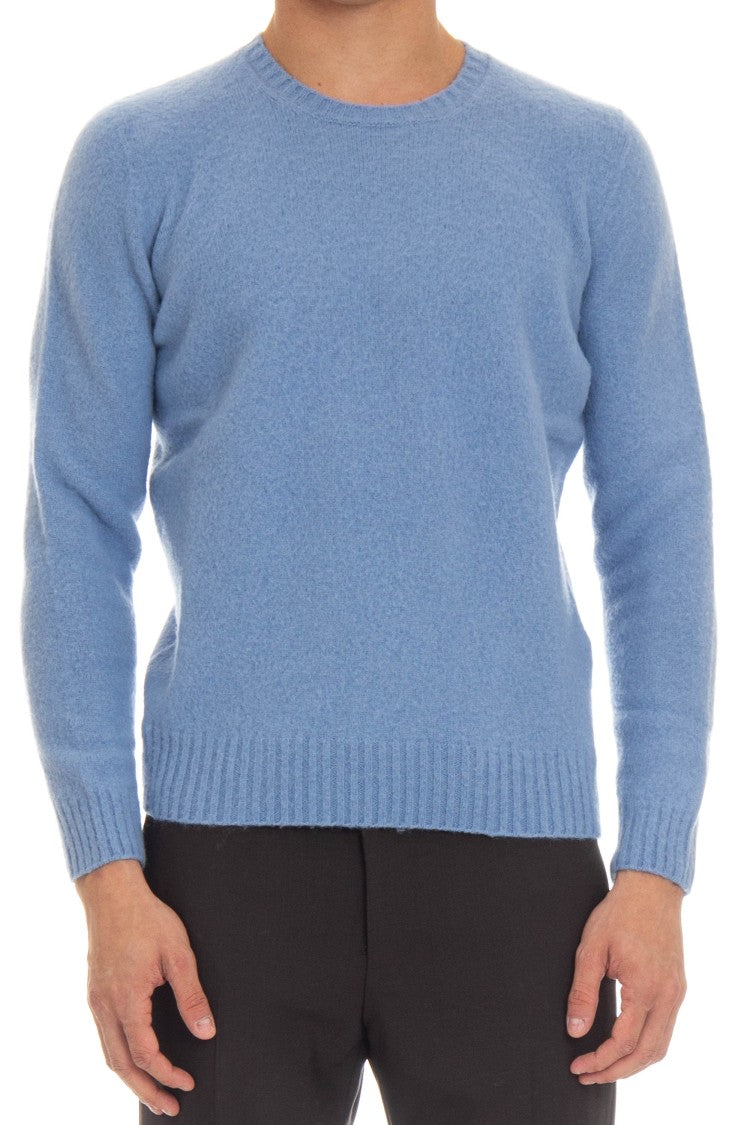 Drumohr Brushed Wool Garzata Crewneck Sweater