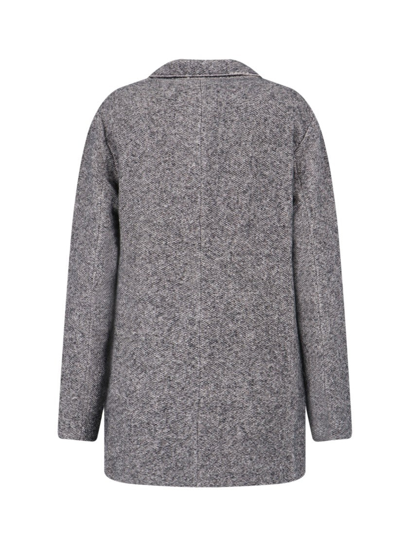 Giorgio Armani Tailored Grey Jacket With Structured Collar And Modern Design