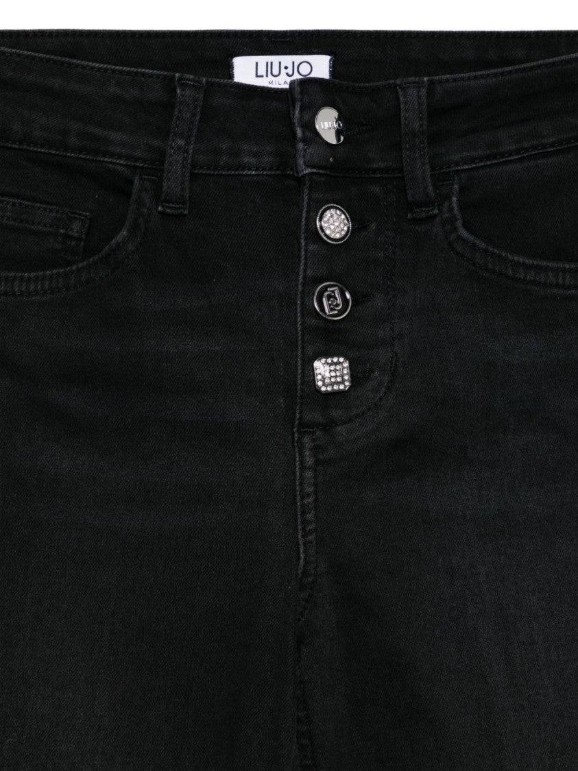 Liu Jo Flared Black Jeans With High Waist