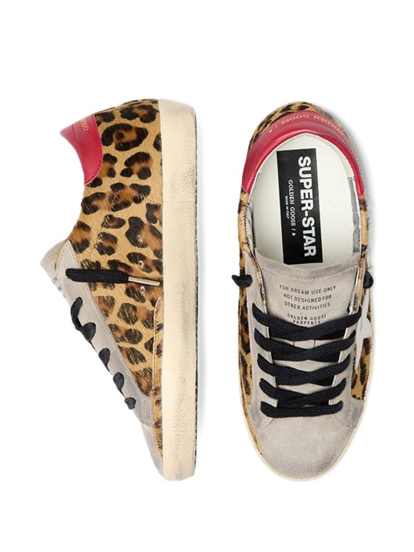 Golden Goose Brown Silk And Nylon Lace Sneakers