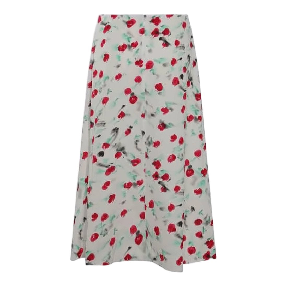 Marni Flowing Midi Skirt With Artistic Floral Print
