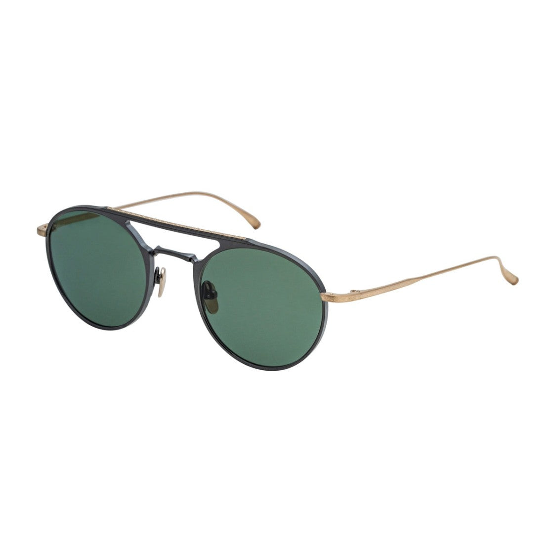 Masunaga Black Suzu Titanium Aviator Sunglasses