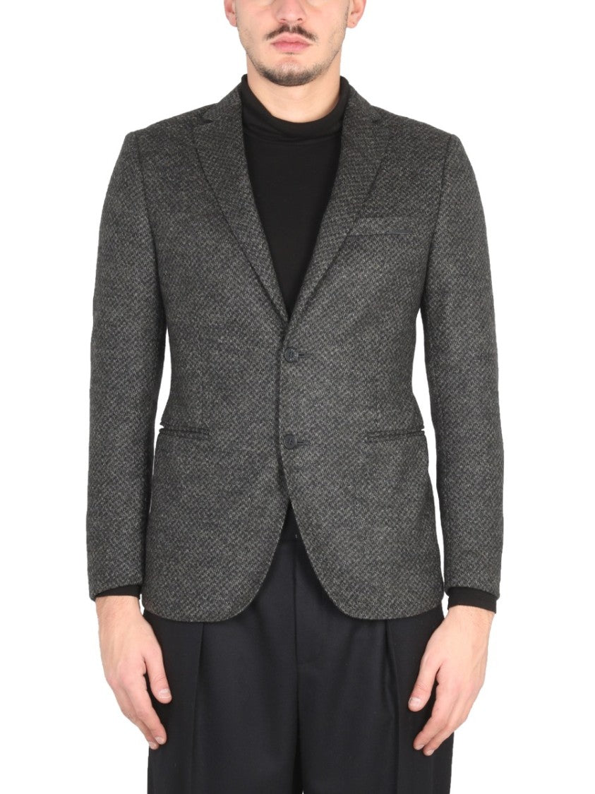 Tonello Tailored Fit Grey Single-Breasted Blazer