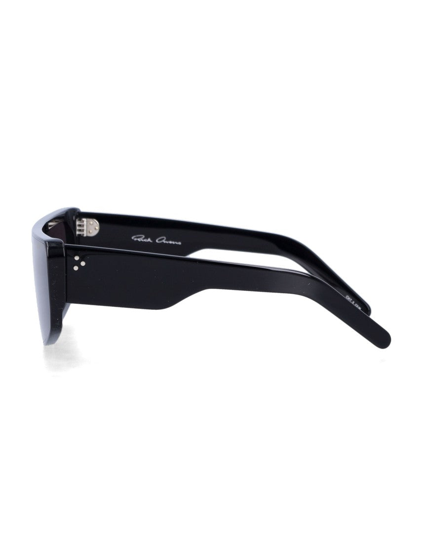 Rick Owens Performa Sunglasses With Geometric Design