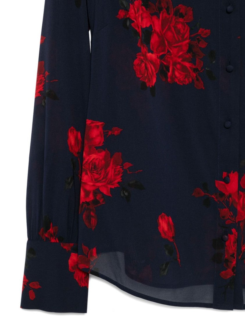 Blugirl Silk Blend Blouse With Floral Prints