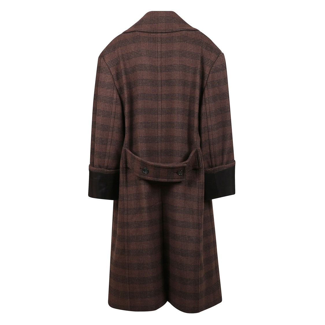 Mm6 By Maison Margiela Checked Long Coat