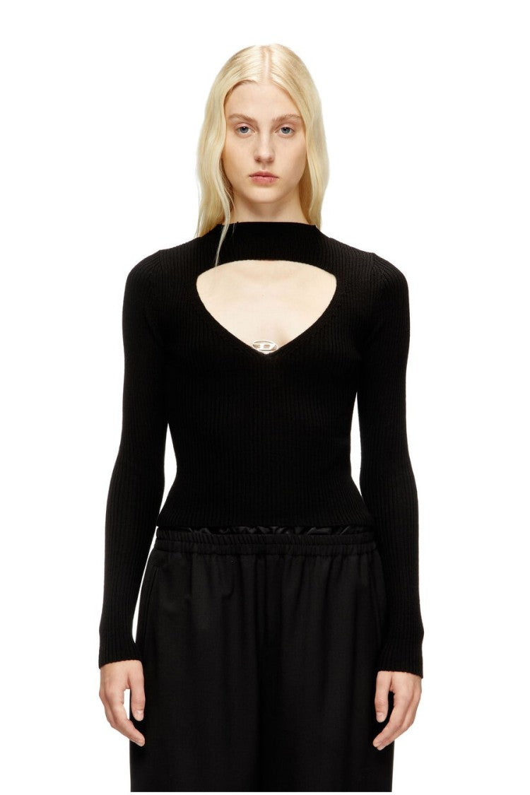 Diesel Black Wool-Blend Sweater