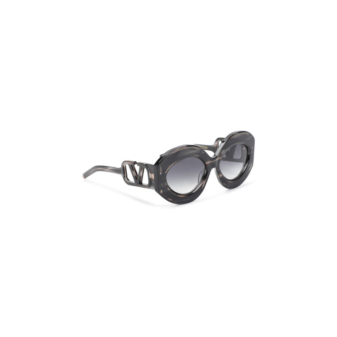 Valentino Black Acetate Sunglasses