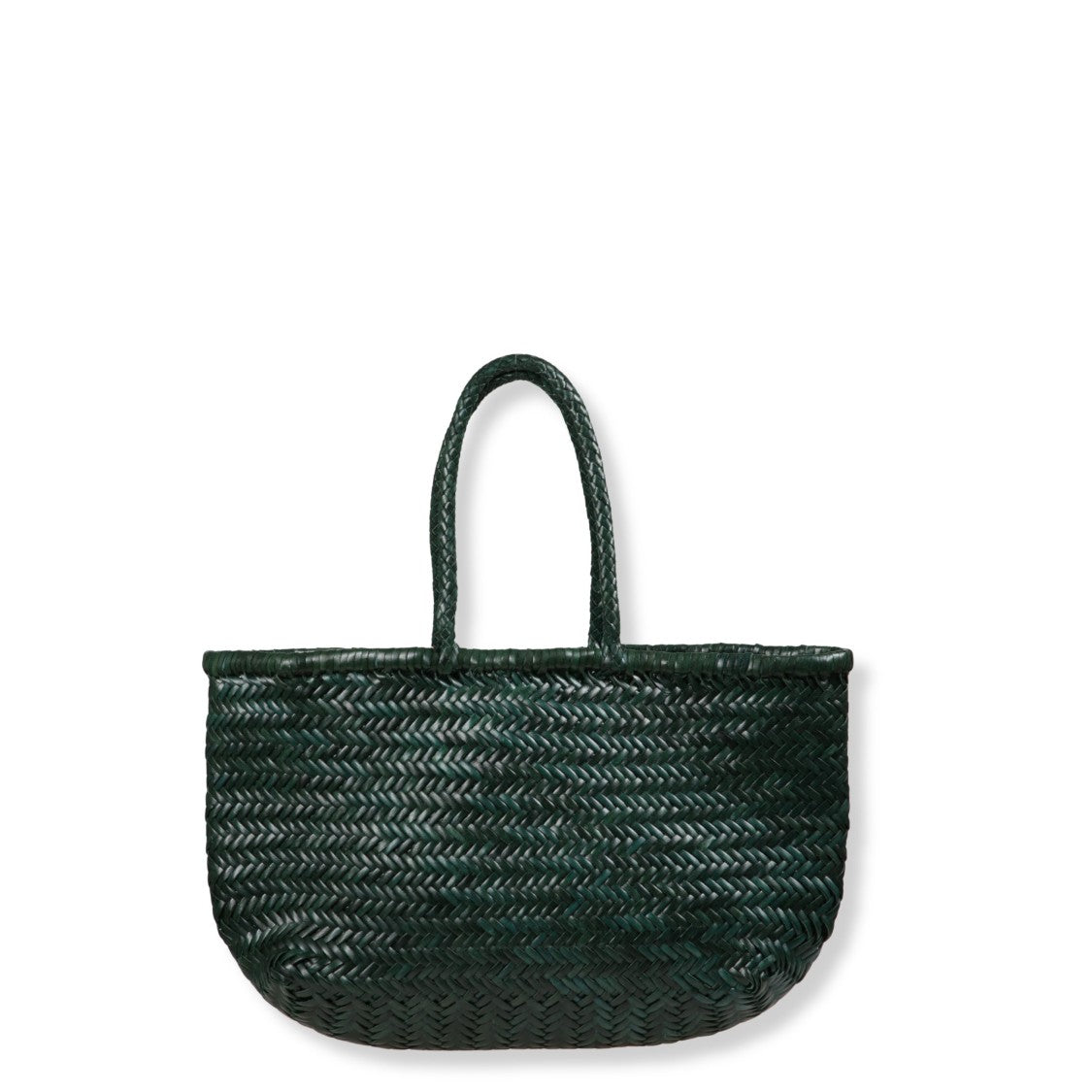 Dragon Diffusion Handwoven Herringbone Tote Bag With Braided Handles