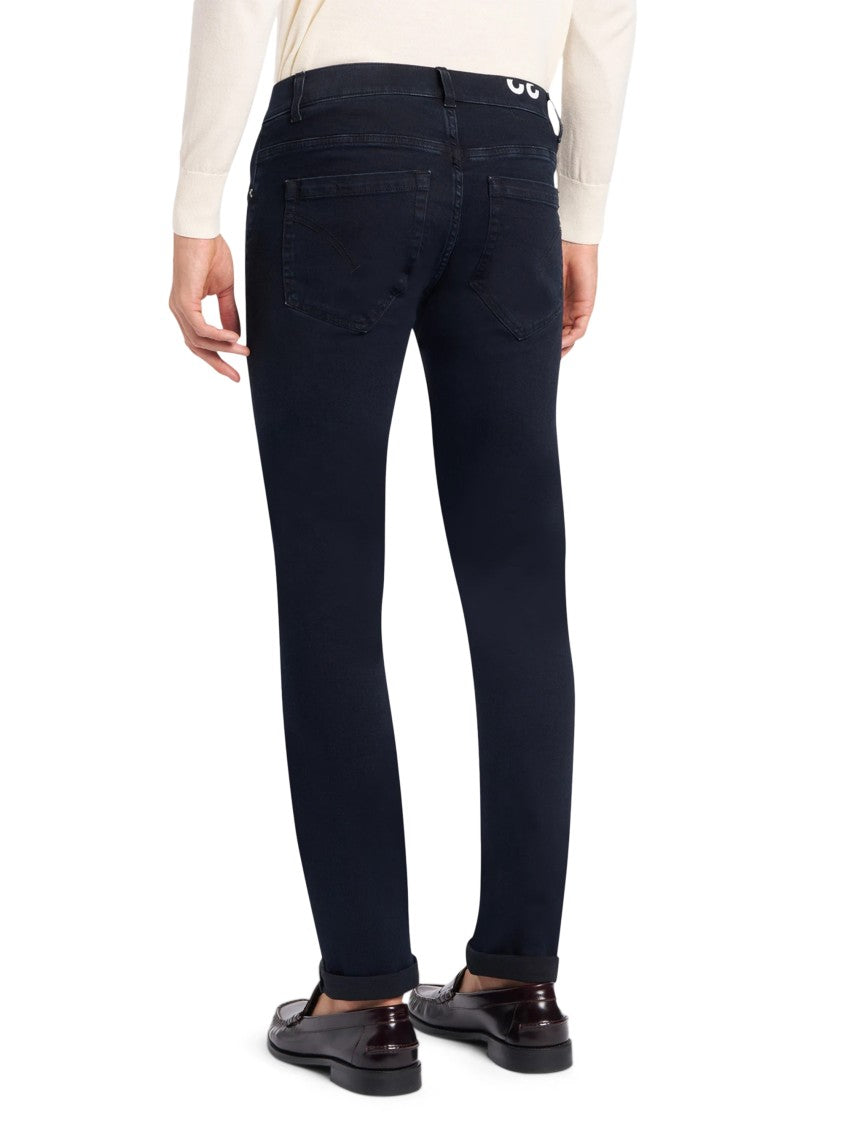 Dondup Slim Fit Navy Trousers