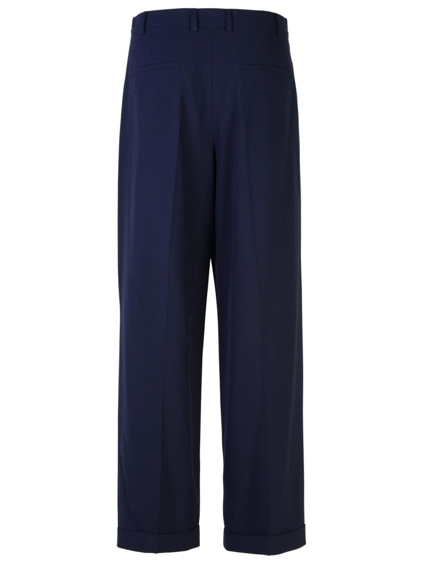 A.P.C. Marissa' Navy Viscose Blend Trousers