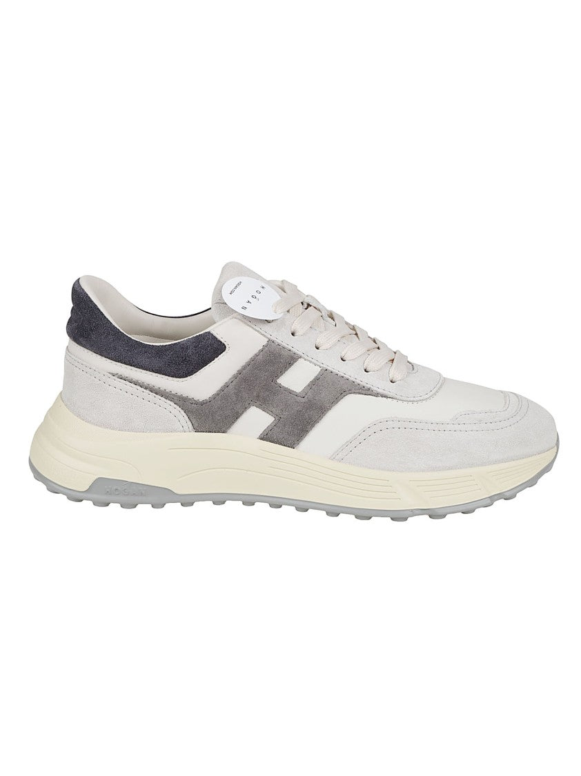 Hogan Hyperlight Suede-Leather Panel Sneakers