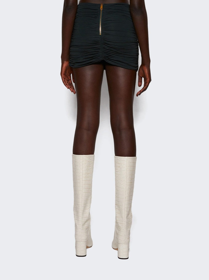 Area Heart Ruched Mini Skirt