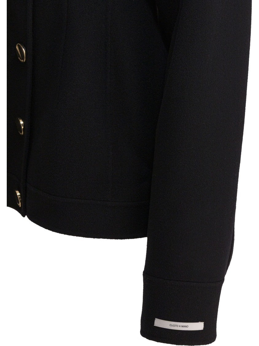 Max Mara Tailored Wool Jacket With Structured Collar