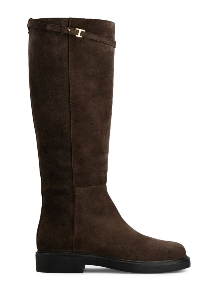 Tod's Suede Calfskin Tall Boots