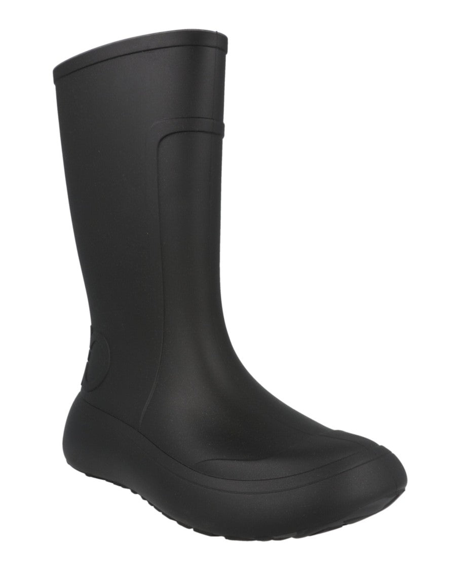 Ferragamo Gancini Mid-Calf Rainboots With Distinctive Design