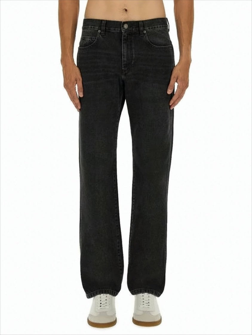 Isabel Marant Straight-Leg Denim Pants With Mid-Rise Waist