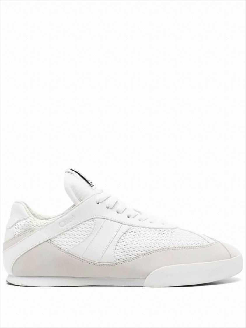 Chloé Low-Profile White Sneakers With Leather